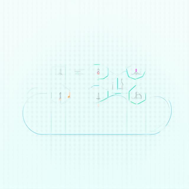 Diagram overlay of cloud architecture and learning paths